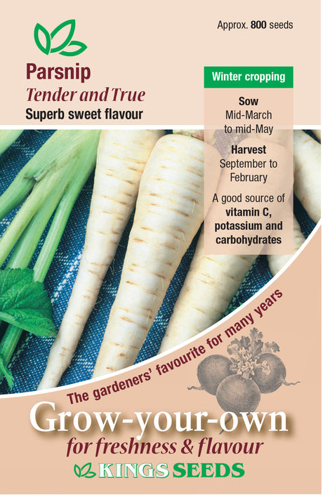 Parsnip Tender And True - Mill Race Garden Centre