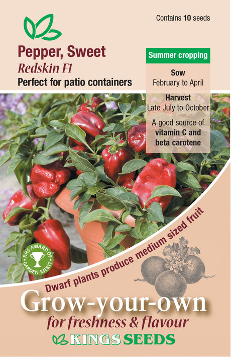Pepper Sweet Redskin F1 - Mill Race Garden Centre