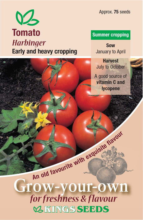 Tomato Harbinger Kings Seeds - Mill Race Garden Centre