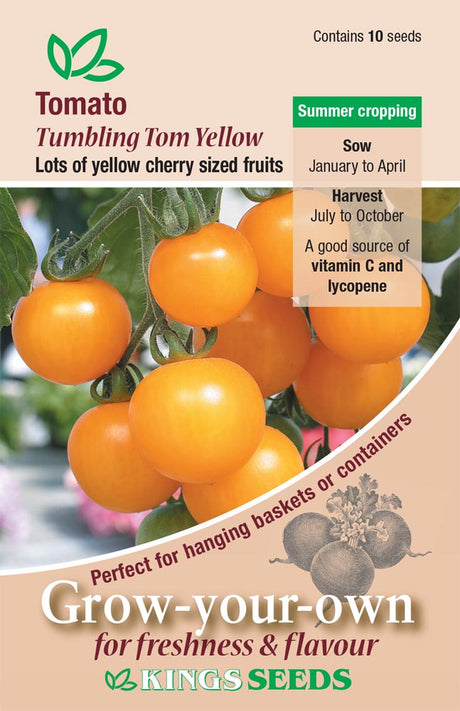 Tomato Tumbling Tom Yellow - Mill Race Garden Centre