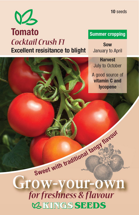 COCKTAIL CRUSH F1 TOMATO SEEDS - Mill Race Garden Centre