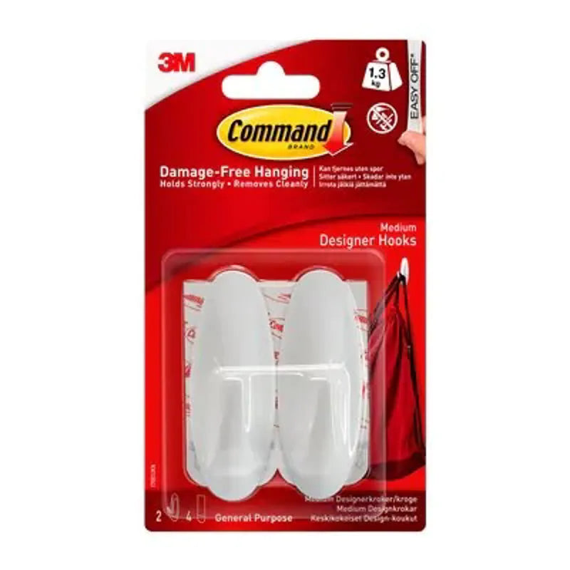 3M Command 17081 Design Hooks Medium