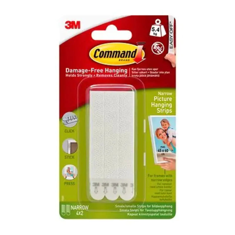 3M Command 17207 Narrow Pict Strips