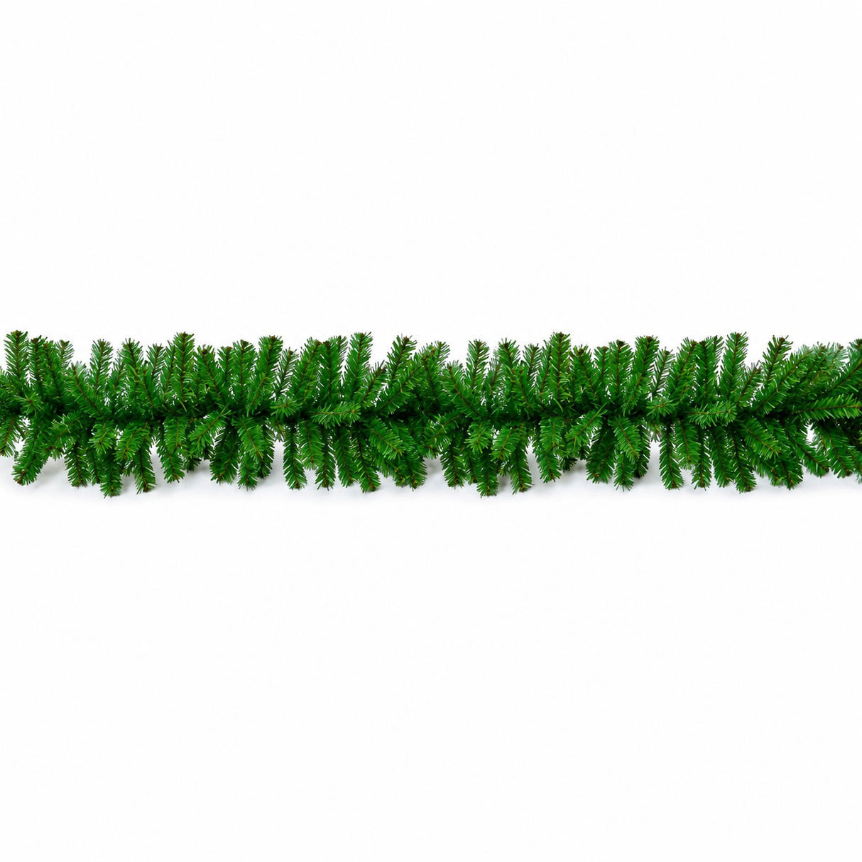 2.7m 360 Degree Green Christmas Garland – Traditional Holiday Foliage
