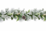 2.7m Frozen Cone Christmas Garland with Berries & Pinecones