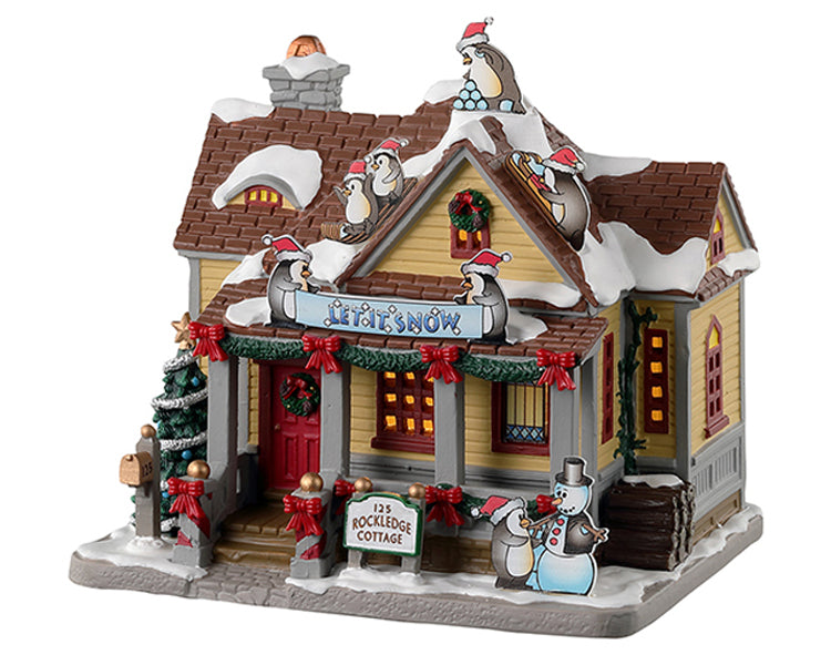 Rockledge Cottage Lemax Christmas Village Lighted Building