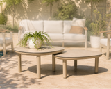 4 Seasons Outdoor Monroe Coffee Table set of 2 Latte