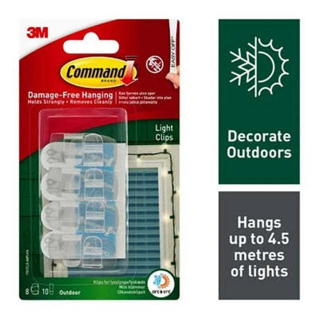 3M Command 17017Clr-Awpu Outdoor Clip Pk4 - Mill Race Garden Centre