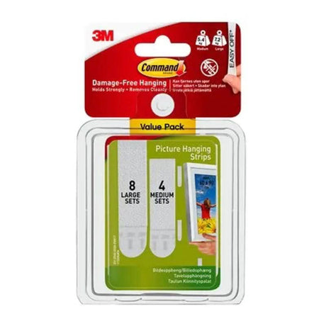 3M Command 17209 M/L Picture Strips - Mill Race Garden Centre