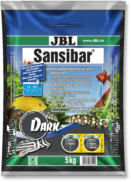 JBL Sansibar Dark Fine Aquarium Sand Substrate 5kg - Mill Race Garden Centre
