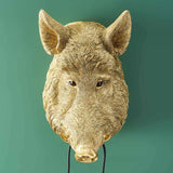 WERNS® Wild Boar / Pig Willy Gold Wall Lamp