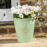 Mint green Creekwood 40cm Blenheim planter for indoor and outdoor garden plants, stylish and durable garden plant pot.