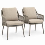 4 Seasons Outdoor Alicante 2-Seater Bistro Set with Manolo 75 cm Ceramic Dining Table