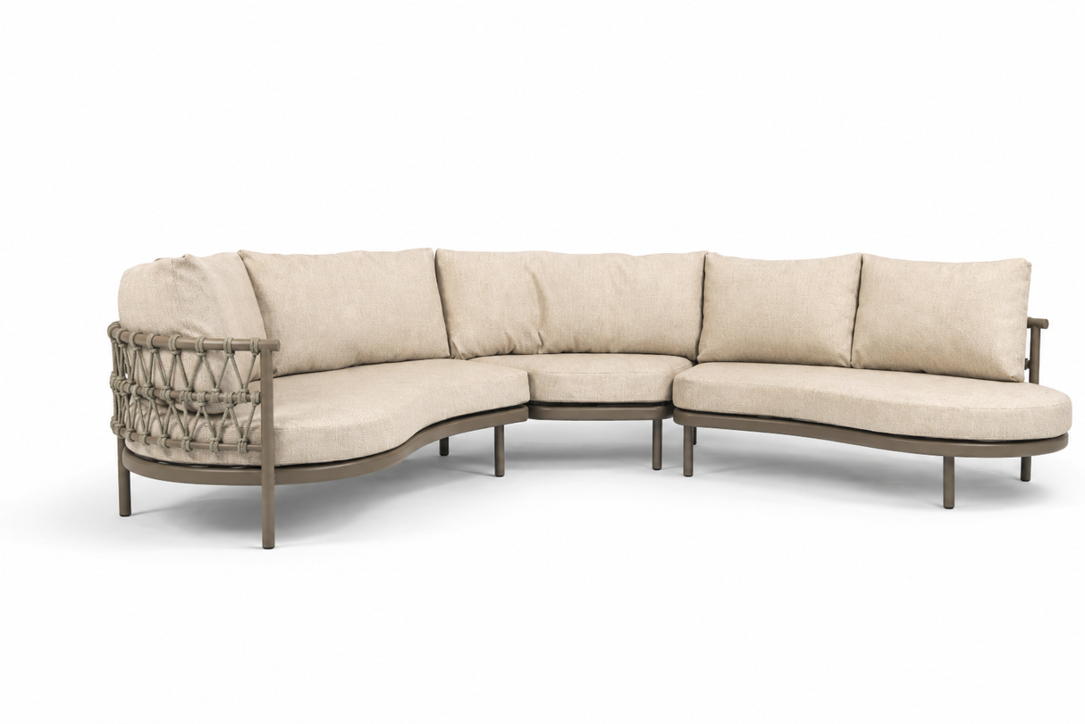 4 Seasons Outdoor Piacenza Terre Corner Sofa Set