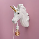 WERNS® Unicorn Hugh White/Gold Wall Lamp