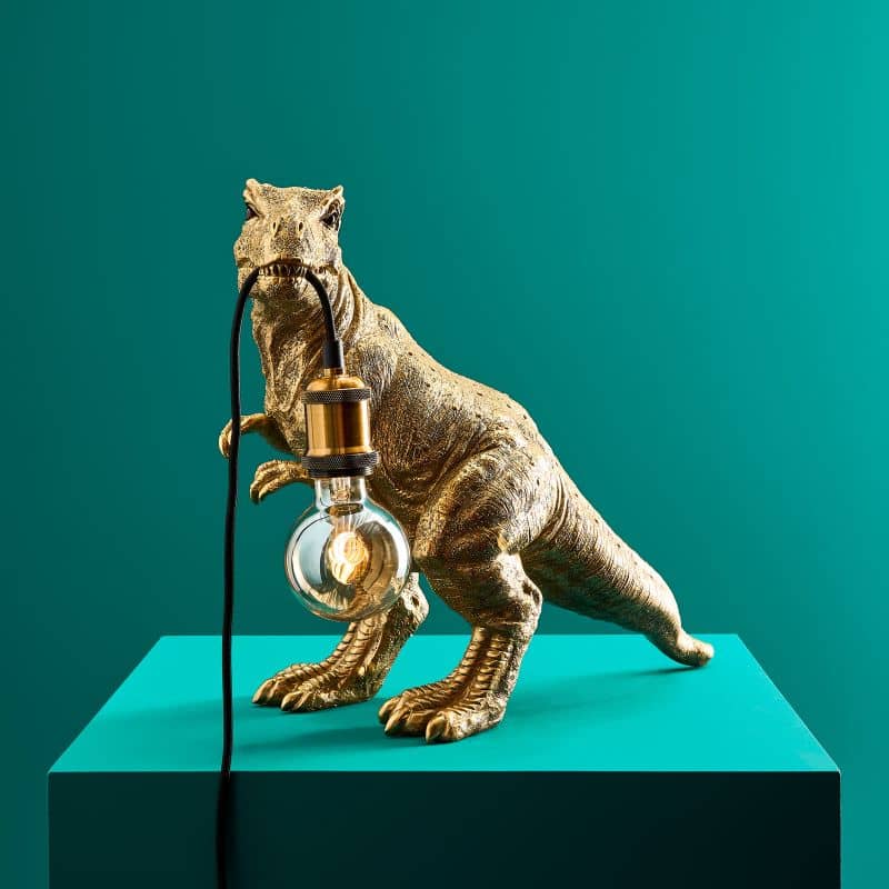 WERNS® Dinosaur Rexy Gold Table lamp