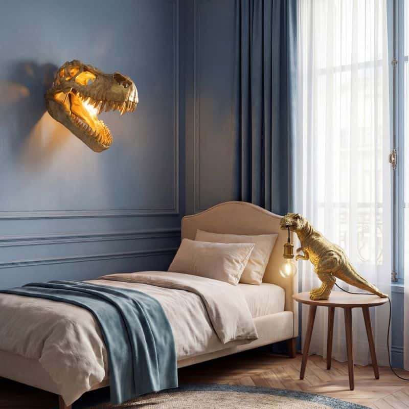 WERNS® Dinosaur Rexy Gold Table lamp