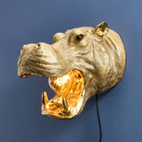 WERNS® Patty The Hippo Gold Wall Lamp