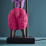 Colorful pink sheep table lamp by Werner Vob, featuring playful designer lighting for modern home indoor decor.