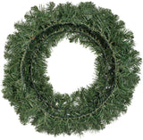 Indoor and Outdoor 60cm Battery Operated Imperial Wreath 50 LED Warm White by Kaemingk - Mill Race Garden Centre