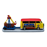 Towing Van With Carnival Ride Lemax Christmas Village Table Accent