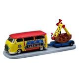 Towing Van With Carnival Ride Lemax Christmas Village Table Accent