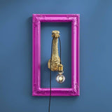 WERNS® Franz Josef Baby Ostrich Gold Wall Lamp