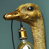 WERNS® Franz Josef Ostrich Gold Wall Lamp