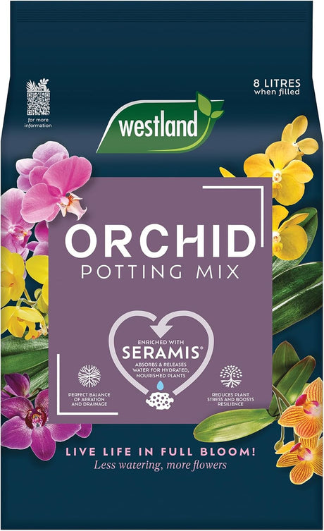 Westland Orchid Potting Mix (Enriched with Seramis) 8L - Mill Race Garden Centre