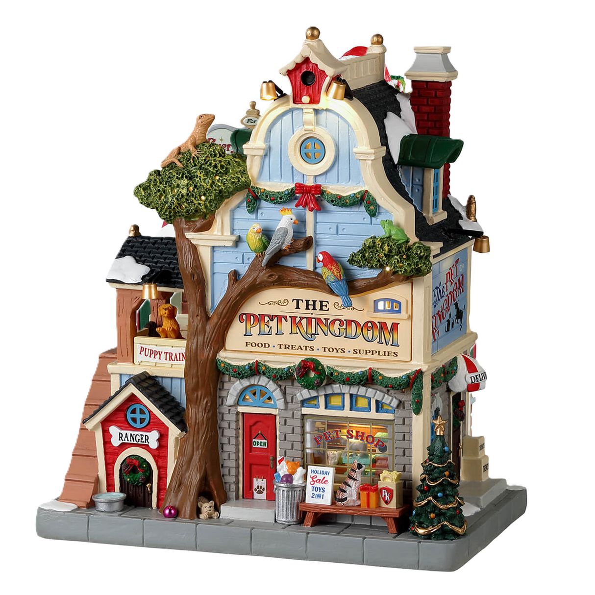 The Pet Kingdom Lemax Christmas Village Lighted Building