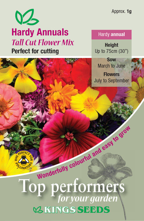 HARDY ANNUALS TALL CUT MIX - Mill Race Garden Centre