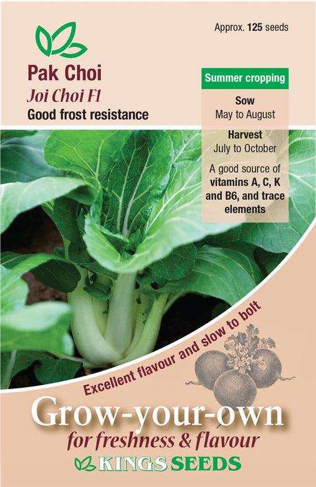 Pak Choi Joi Choi F1 by Kings Seeds - Mill Race Garden Centre