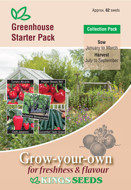 Greenhouse Starter Pack by Kings Seeds - Mill Race Garden Centre