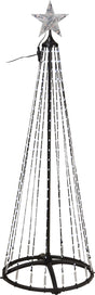 Koopman black skeleton tree with 370 RGB LED lights, app and remote control, 150cm artificial Christmas tree