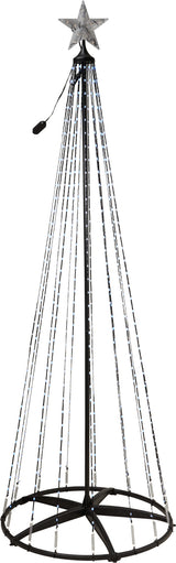 Koopman black skeleton tree with 550 RGB LED lights, app and remote control, 210cm Christmas decoration
