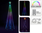 Koopman black skeleton tree with RGB lights, 910 LEDs, app and remote control, 275cm tall