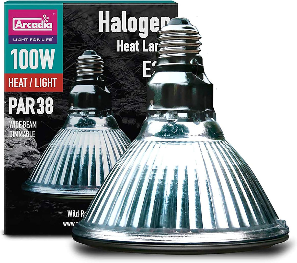 Arcadia Halogen Basking Spotlight E27 100W - Mill Race Garden Centre