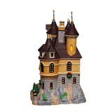 Lemax Arie's Castle illuminated building from the Christmas village collection, featuring detailed castle design and festive lighting.