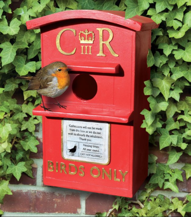 Bird House Post Box by Creative - Mill Race Garden Centre