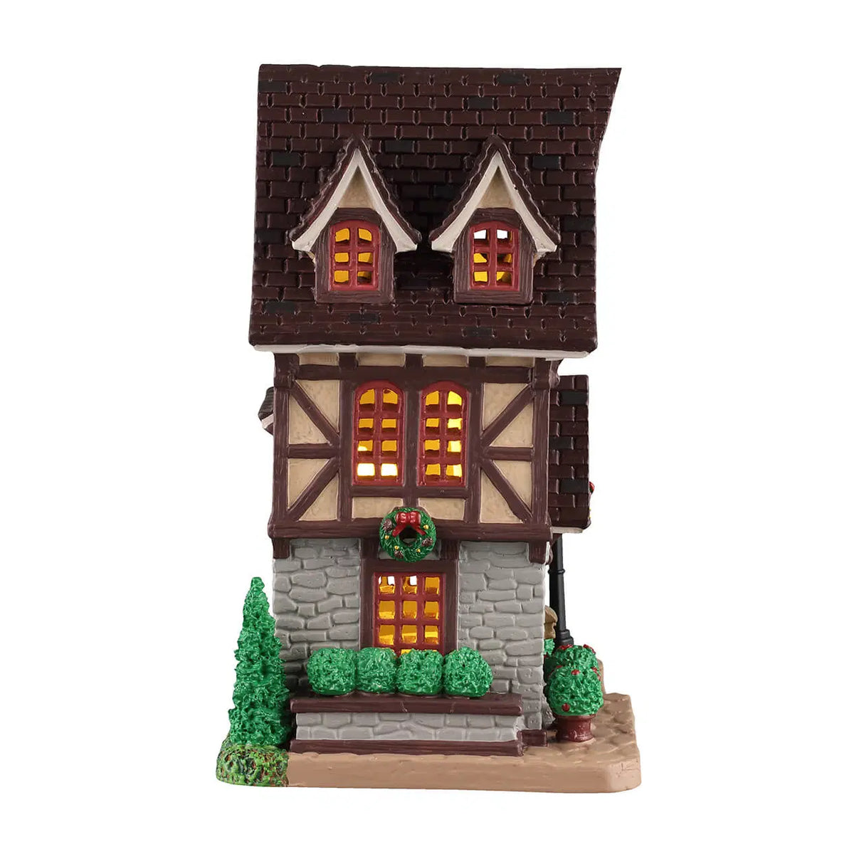 Lemax Bosworth Residence illuminated building from the Lemax Christmas Village collection, detailed holiday-themed holiday decor.