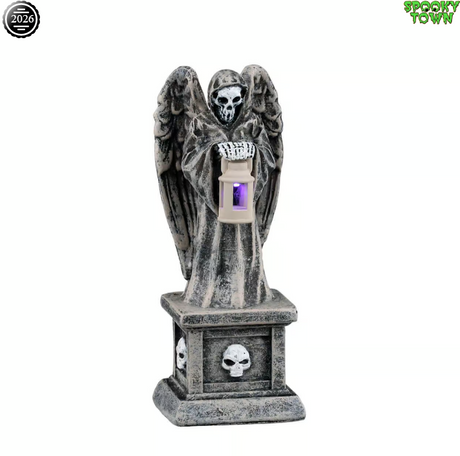 Lemax Spooky Town Cemetery Sentinel accessory featuring a spooky sentinel figure for Halloween display or village scene.