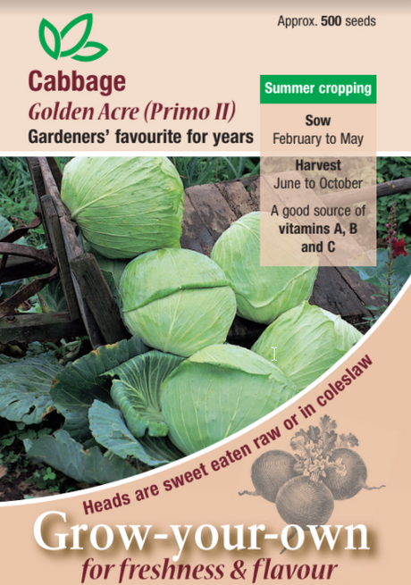 Cabbage Golden Acre Primo 2 - Mill Race Garden Centre