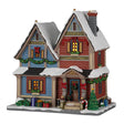 Lemax Carol Residence illuminated building from the Lemax Christmas Village collection, featuring festive holiday decorations and lights.