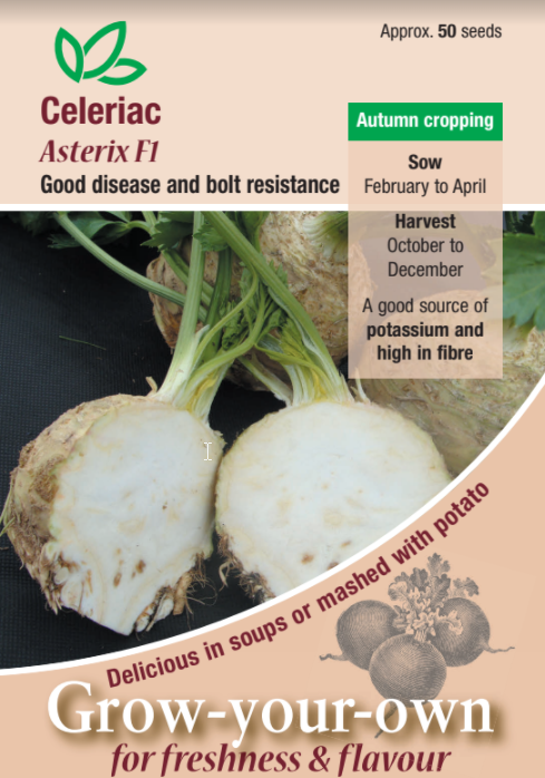 Celeriac Asterix F1 - Mill Race Garden Centre