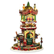 Lemax Christmas Time Countdown with 4.5V adaptor, featuring festive village sights and sounds for holiday decoration.