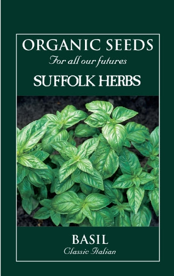 Organic Basil Classic Italian by Suffolk Herbs - Mill Race Garden Centre