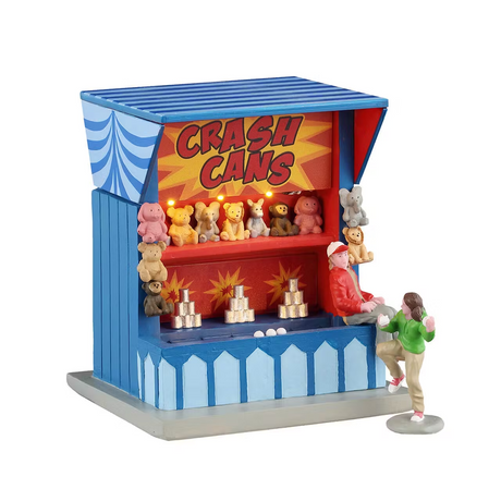 Crash Cans Game Set Of 2 B/O (4.5V) Lemax Christmas Village Table Accent - Mill Race Garden Centre