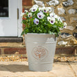 Grey Creekwood 30cm Blenheim planter for indoor and outdoor garden use, showcasing a stylish, durable ceramic plant pot.