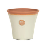 Creekwood 30cm Chatsworth planter by Mill Race Garden Centre, off-white ceramic garden pot for indoor or outdoor use