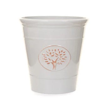 Grey Creekwood 40cm Blenheim planter, outdoor and indoor garden pot with a classic design, perfect for plants and flowers.